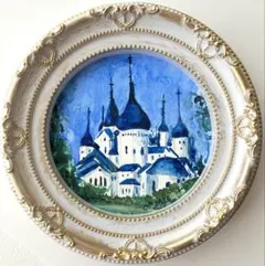 【原画】風景画 水彩画 アンティーク調額縁付きのサムネイル