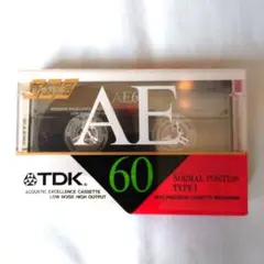 TDKカセットテープAE60未開封品　生産国日本