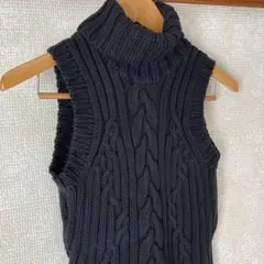 極美品！レア！OLD GAP タートルネック ノースリーブ コットンニット