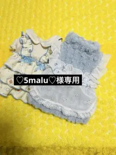 ♡5malu♡様専用　ハンドメイド　犬服　わんこ服　3段フリル お散歩ワンピ