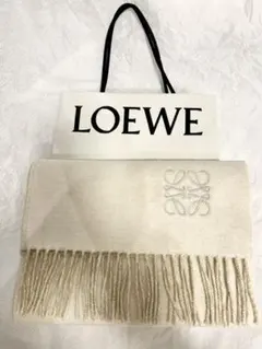 LOEWE バイカラースカーフ（ウール&カシミヤ）