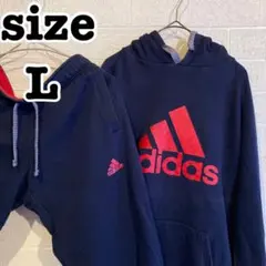 L相当　一部使用感あり　アディダス　スウェット　パーカー　パンツ　セット