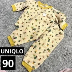 UNIQLO プーさん　ディズニーパジャマ 90サイズ キルティング