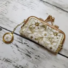 インド刺繍リボン印鑑ケース(朱肉付き)