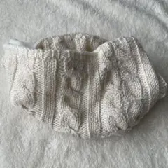 プチバトー ケーブル編み スヌード