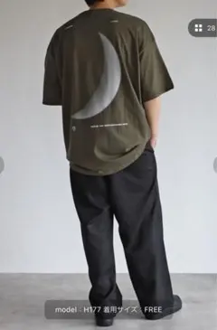 値下げ◾︎新品未使用◾︎クリアーレリノ◾︎オーバーサイズ　ムーンロゴTシャツ