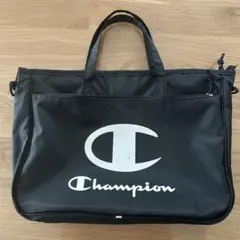 Champion チャンピオン　レッスンバッグ トートバッグ　ブラック黒