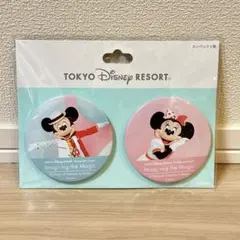 ディズニー 缶バッジ ミニー ミッキー