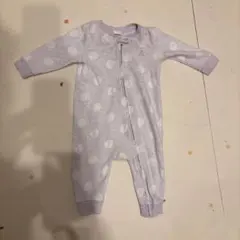 babyGAP 65cm ドット　水玉模様ロンパース 薄紫色