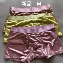 [새상품] 비위어 앤 스토리 박서 쇼츠, 3개 세트, 미디엄