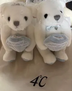 4℃ ウェディングベア ぬいぐるみ ペアのサムネイル