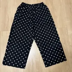 Samansa Mos2 ドット柄ワイドパンツ　フリーサイズ