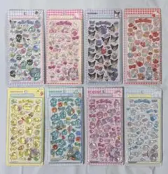 8点セットサンリオキャラクター シール ボンボンドロップシール シナモロール