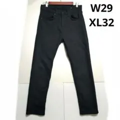 無印良品 メンズ パンツ ブラック 黒 W29XL32 ウエスト約76cm