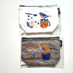 【便利!】KALDI カルディー バードフレンドリー　クラフトポーチ　2個セット