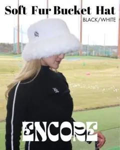 【新品　完売品】　ENCORE Soft Fur Bucket Hat ホワイト