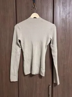 SELECT MOCA リブニット 長袖 ベージュ