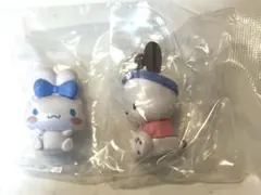 なりきりうさぎさんフィギュア　ポチャッコ シナモロール 2個セット