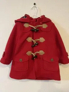 ミキハウス MIKIHOUSE ダッフルコート 90 ピーコート コート 赤