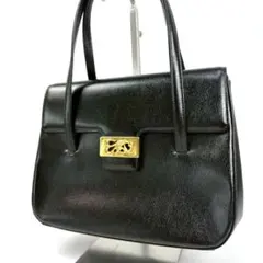 ジュンアシダ ハンドバッグ ブラウン ゴールド金具 レザー ショルダー 