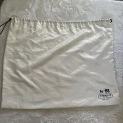 COACH ドローストリングバッグ ホワイト
