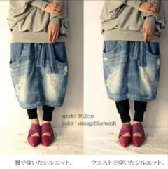 n'Or ダメージ加工 デニムスカートのサムネイル
