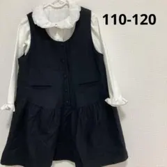 ブラウス　ワンピースセット　110 120 黒　卒園　入園　入学　フォーマル