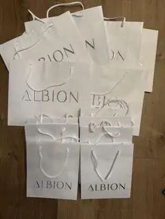 ALBION ショップ袋 21枚　（大7枚、小14枚）