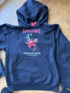 SPALDING バスケットボールパーカー 黒