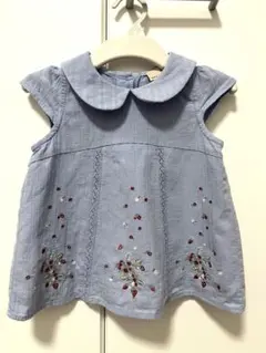 プティマイン　petit main チュニック　半袖ブラウス　80