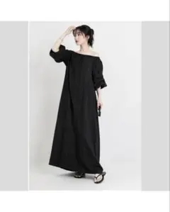 オフショルダー オフショル ワンピース ブラック 黒