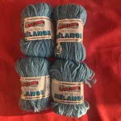 毛糸4玉 (SUPER CRIMP SKI YARN MELANGE )