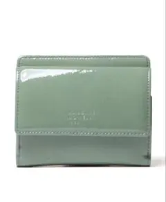 新品☆マーガレットハウエル☆ホーサ 二つ折りBOX財布☆ブルーグレーのサムネイル