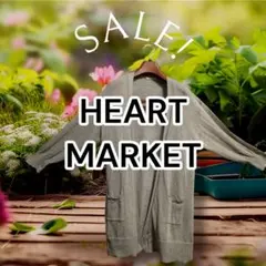 ♥大特価♥HEART MARKETハートマーケットロングカーディガン グレーF