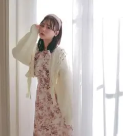 evelyn ロングワンピース ピンク