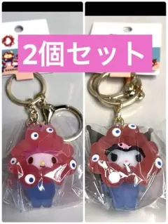 万博 サンリオ×ミャクミャク 立体マスコットクリア マイメロクロミセット