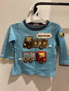 MIKIHOUSE 【300円】トラック刺繍 長袖Tシャツ 約31cm 80cm