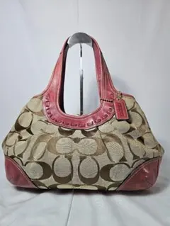 希少✨COACH エルゴ シグネチャー がま口 バッグ Y2K ボルドー 肩掛け