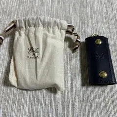 IL BISONTE レザーキーケース ネイビー