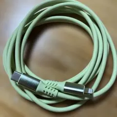 ライトグリーン Lightning to USB-C 充電ケーブル　2m