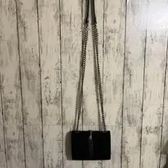 ZARAWoman黒いフェザー装飾ショルダーバッグ