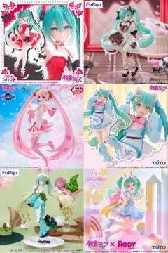 初音ミク　プライズフィギュア　まとめ売り　6点セット