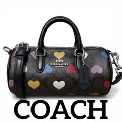 【未使用極美品】COACH ハート柄 2way ショルダーバッグ ミニボストンのサムネイル