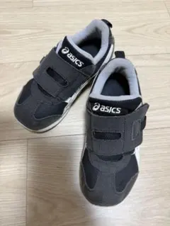 asics キッズ スニーカー ブラック　18.5cm