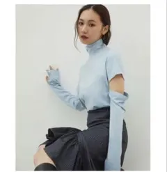 【美品】RANDEBOO ハイネックTシャツ ロンT 袖取り外し可能