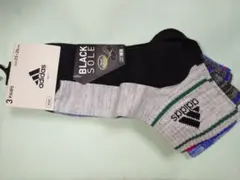 adidas キッズ 靴下 3足セット 23-25cm