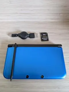 ニンテンドー3DSLL　ブルー×ブラック　タッチペン　SDカード