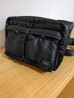 美品！PORTER ポータータンカーショルダーバッグ　2層式S ブラック
