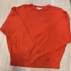 【UNIQLO C】オレンジ クルーネック セーター