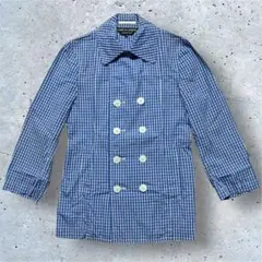コムデギャルソンオムプリュス　ギンガムチェックシャツ　ダブルジャケット　pコート